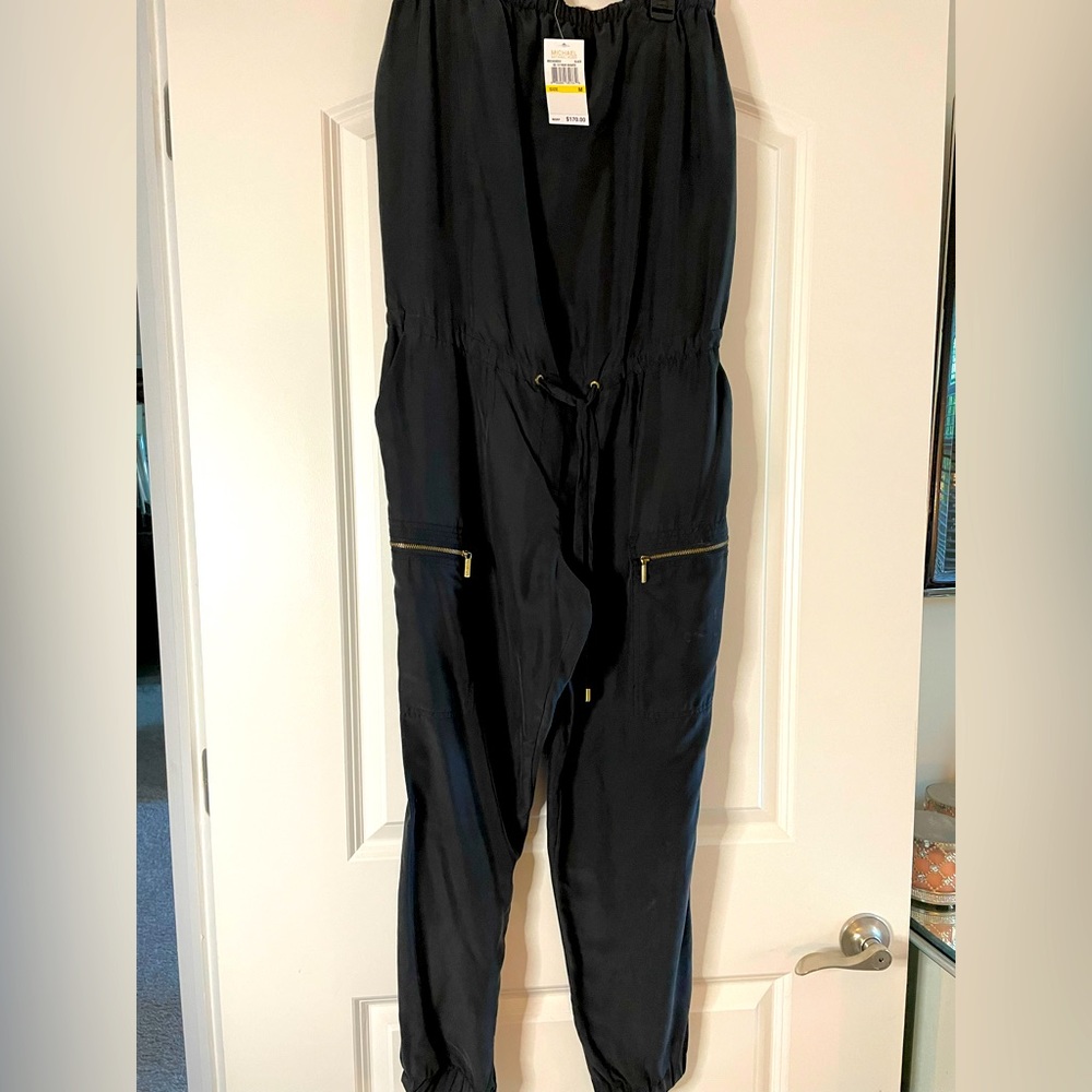 Michael Kors Silk Halter Jumpsuit